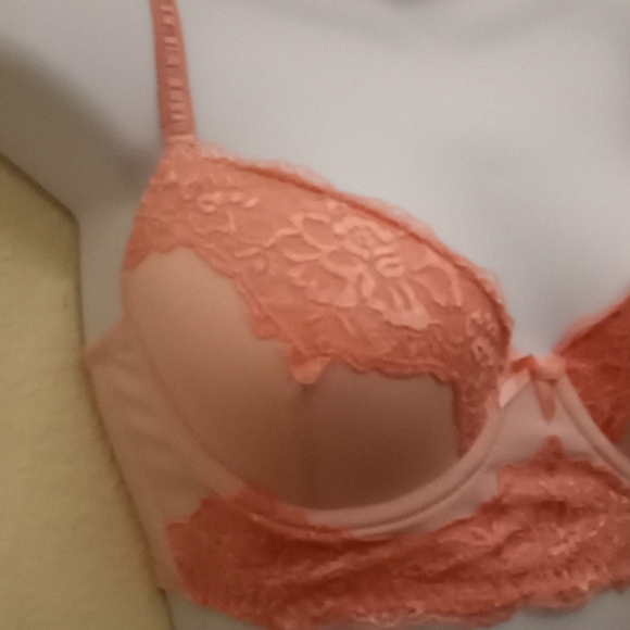 Rene Rofe Pink Lace & Satin Bra - Picture 5 of 16